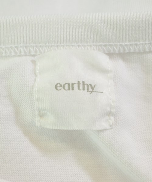 earthy_（アーシー）Tシャツ・カットソー 白 サイズ:F レディース/2200646228044
