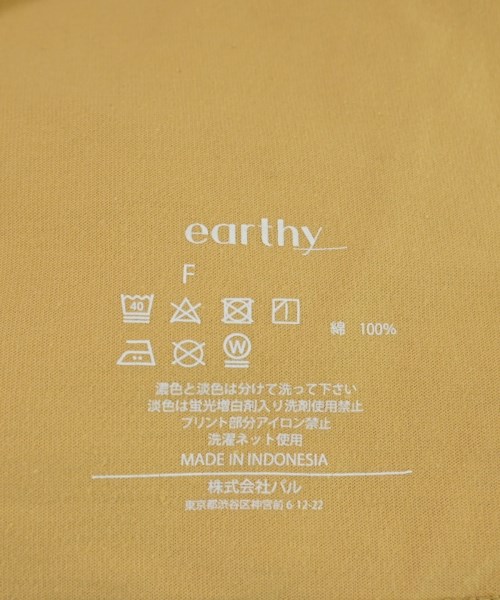 earthy_（アーシー）タンクトップ 黄 サイズ:F レディース/2200654093030