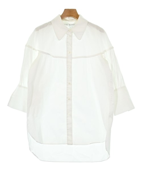 EVA MANN（エヴァマン）カジュアルシャツ 白 サイズ:F レディース