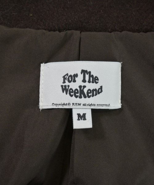 FTW（エフティーダブリュー）チェスターコート 茶 サイズ:M メンズ/2200657755072