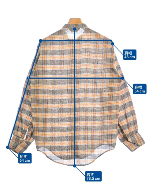 J.C.PENNEY（ジェーシーペニー）カジュアルシャツ オレンジ サイズ:-(M位) メンズ/2200622837017