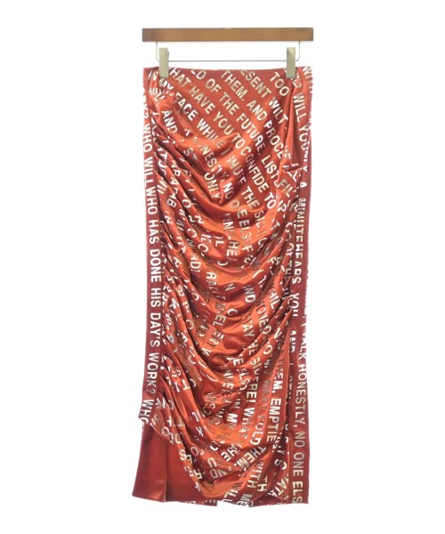 KANAKO SAKAI(カナコサカイ)ロング・マキシ丈スカート 赤 サイズ:36(S位)/2200673668059