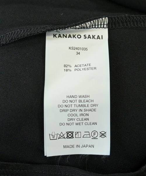 KANAKO SAKAI（カナコサカイ）Tシャツ・カットソー 黒 サイズ:34(XS位) レディース/2200698629059