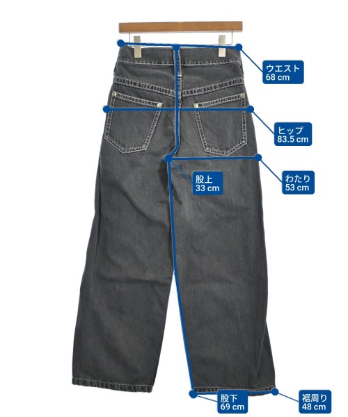 KOOKY ZOO（クーキーズー）デニムパンツ 黒 サイズ:0(XS位) レディース/2200607947045