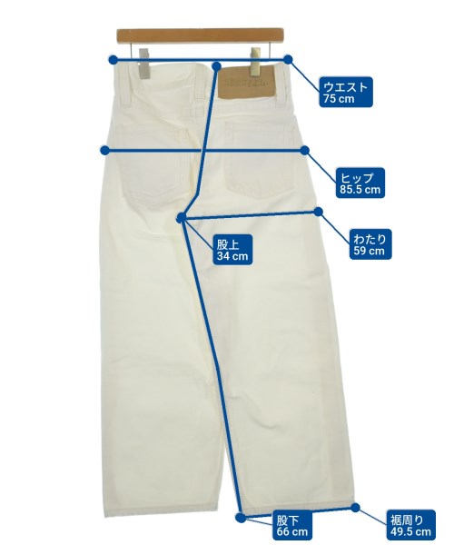 KOOKY ZOO（クーキーズー）デニムパンツ 白 サイズ:1(S位) レディース/2200645071030