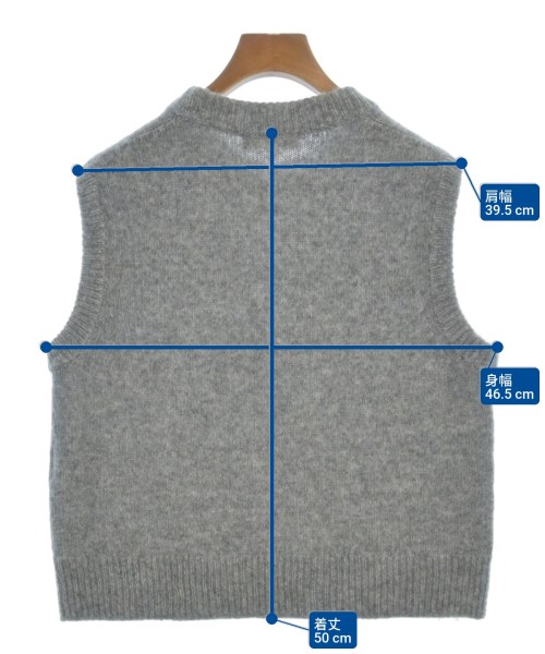 LA MAILLE SEZANE（ラマイユセザンヌ）ベスト グレー サイズ:XXS レディース/2200626630010