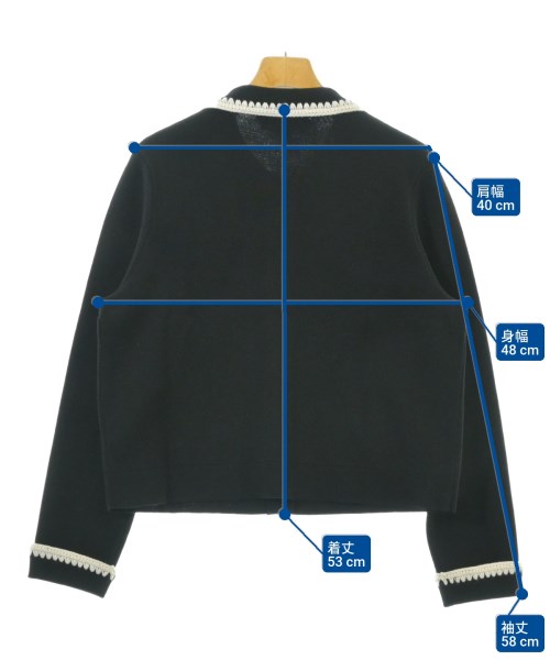 LA MAILLE SEZANE（ラマイユセザンヌ）カーディガン 黒 サイズ:S レディース/2200669447187