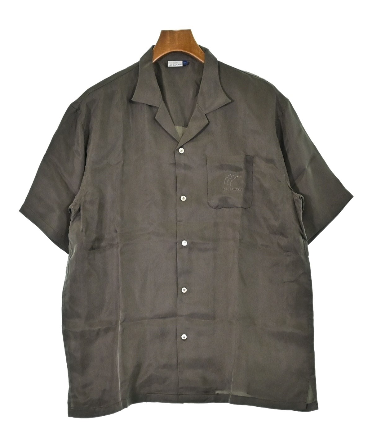 Let LOOSE（レットルース）カジュアルシャツ グレー サイズ:LL(XL位  