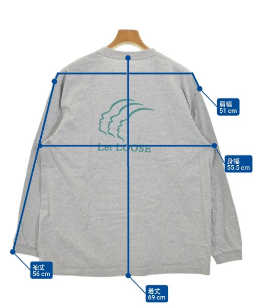 Let LOOSE（レットルース）Tシャツ・カットソー グレー サイズ:XL メンズ/2200678597118