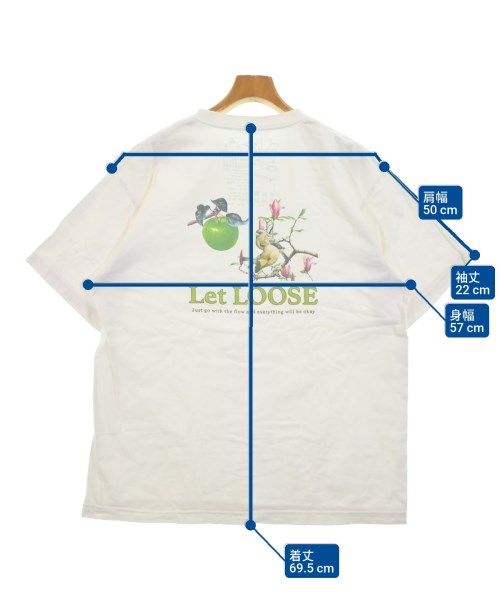 Let LOOSE（レットルース）Tシャツ・カットソー 白 サイズ:XL メンズ/2200678597125