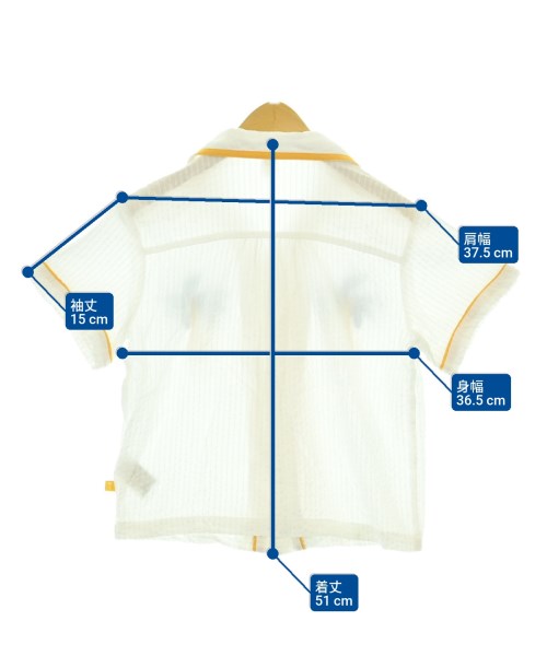 moimoln（モイモルン）シャツ 白 サイズ:130(9T-10T) キッズ/2200671950125