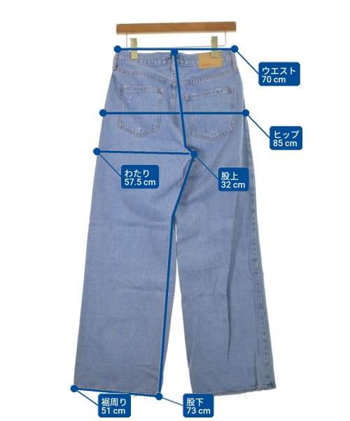 NEEDBY heritage（ニードバイヘリテージ）デニムパンツ 青 サイズ:26(M位) レディース/2200610964657