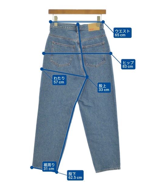 NEEDBY heritage（ニードバイヘリテージ）デニムパンツ 青 サイズ:24(S位) レディース/2200608353166