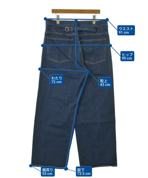 NEEDBY heritage（ニードバイヘリテージ）デニムパンツ 青 サイズ:33(L位) メンズ/2200617512042