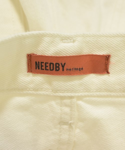 NEEDBY heritage（ニードバイヘリテージ）デニムパンツ 白 サイズ:25(S位) レディース/2200616094037