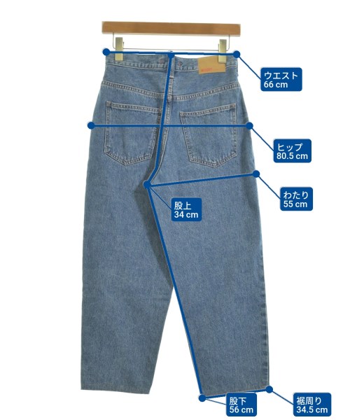 NEEDBY heritage（ニードバイヘリテージ）デニムパンツ 青 サイズ:25(S位) レディース/2200611301048