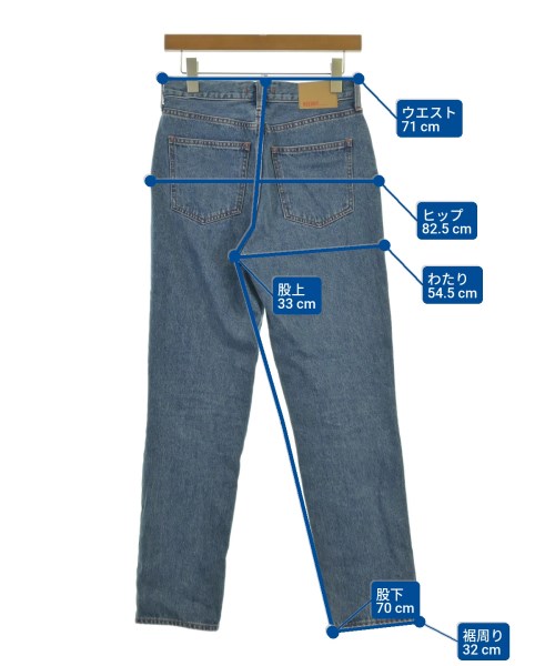 NEEDBY heritage（ニードバイヘリテージ）デニムパンツ 青 サイズ:25(S位) レディース/2200607384062