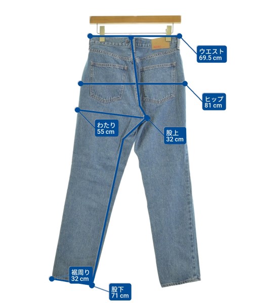 NEEDBY heritage（ニードバイヘリテージ）デニムパンツ 青 サイズ:25(S位) レディース/2200671951061