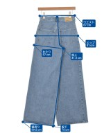 NEEDBY heritage（ニードバイヘリテージ）デニムパンツ 青 サイズ:23(XS位) レディース/2200673688026