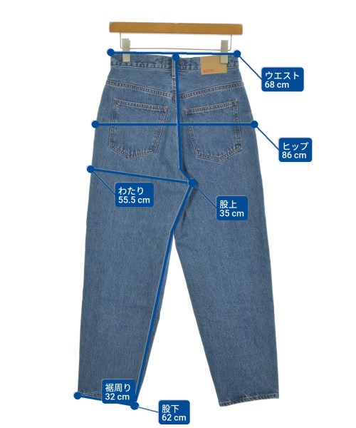 NEEDBY heritage（ニードバイヘリテージ）デニムパンツ 青 サイズ:25(S位) レディース/2200695074081