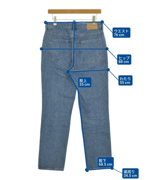 NEEDBY heritage（ニードバイヘリテージ）デニムパンツ 青 サイズ:27(M位) レディース/2200695074098