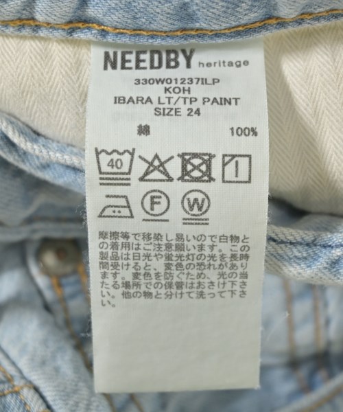 NEEDBY heritage（ニードバイヘリテージ）デニムパンツ 青 サイズ:24(S位) レディース/2200709051084