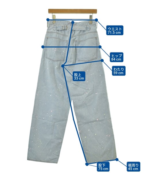 NEEDBY heritage（ニードバイヘリテージ）デニムパンツ 青 サイズ:24(S位) レディース/2200709051084