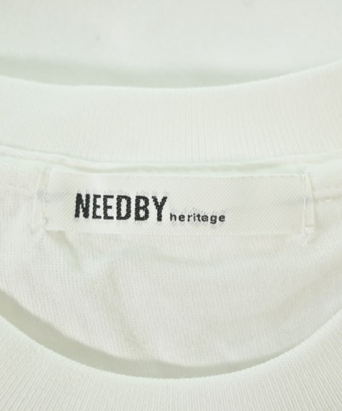 NEEDBY heritage（ニードバイヘリテージ）Tシャツ・カットソー 白 サイズ:1(S位) レディース/2200713236101