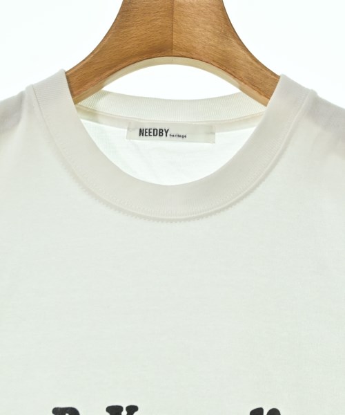 NEEDBY heritage（ニードバイヘリテージ）Tシャツ・カットソー 白 サイズ:1(S位) レディース/2200713236101