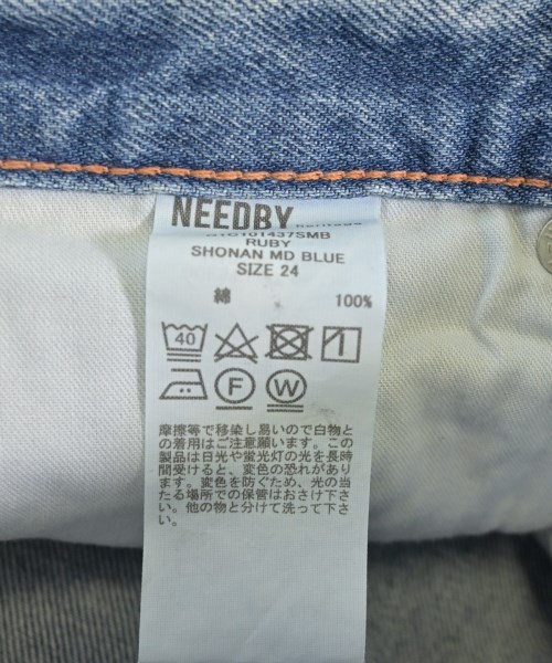 NEEDBY heritage（ニードバイヘリテージ）デニムパンツ 青 サイズ:24(S位) レディース/2200715798065