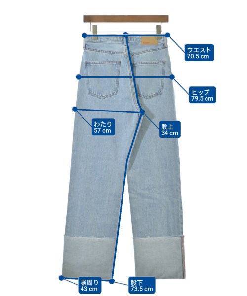 NEEDBY heritage（ニードバイヘリテージ）デニムパンツ 青 サイズ:26(M位) レディース/2200639167022