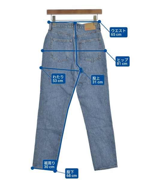 NEEDBY heritage（ニードバイヘリテージ）デニムパンツ 青 サイズ:23(XS位) レディース/2200646161044