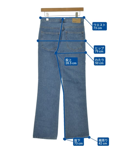 NEEDBY heritage（ニードバイヘリテージ）デニムパンツ 紺 サイズ:26(M位) レディース/2200659696052