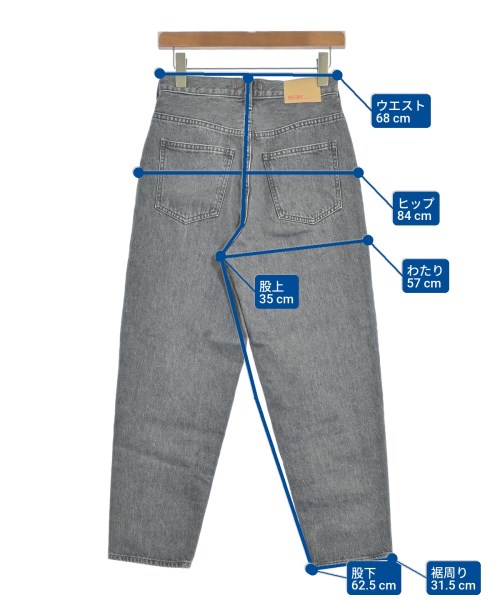 NEEDBY heritage（ニードバイヘリテージ）デニムパンツ グレー サイズ:24(S位) レディース/2200662114031