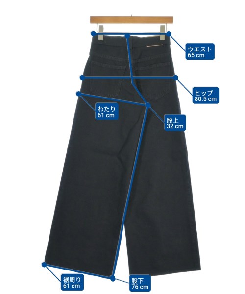 NEEDBY heritage（ニードバイヘリテージ）デニムパンツ 黒 サイズ:23(XS位) レディース/2200663298020