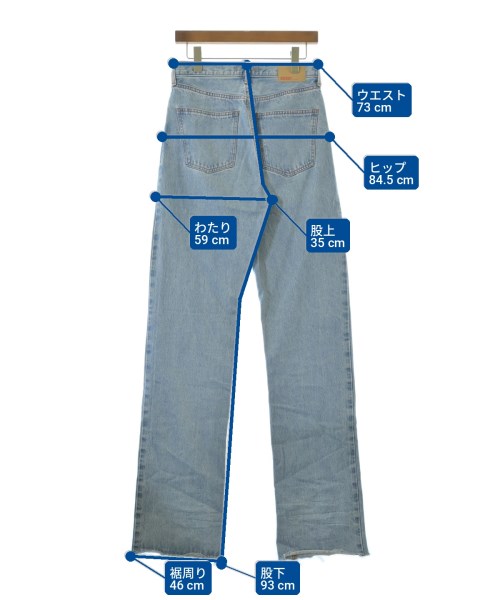 NEEDBY heritage（ニードバイヘリテージ）デニムパンツ 青 サイズ:27(M位) レディース/2200735485013