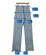 NEEDBY heritage（ニードバイヘリテージ）デニムパンツ 青 サイズ:27(M位) レディース/2200735485013