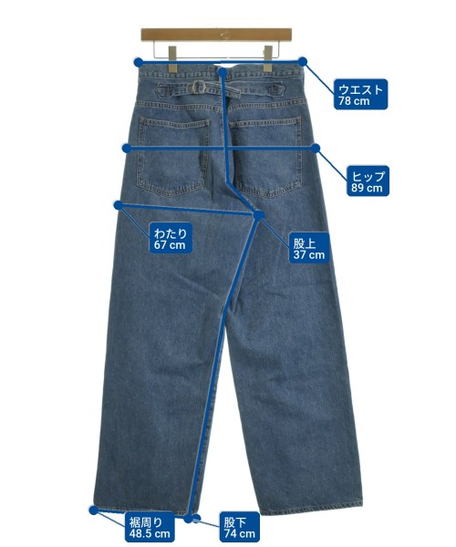 NEEDBY heritage（ニードバイヘリテージ）デニムパンツ 青 サイズ:29(S位) メンズ/2200736943505