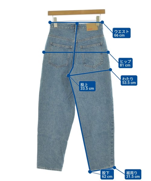 NEEDBY heritage（ニードバイヘリテージ）デニムパンツ 青 サイズ:24(S位) レディース/2200726772047