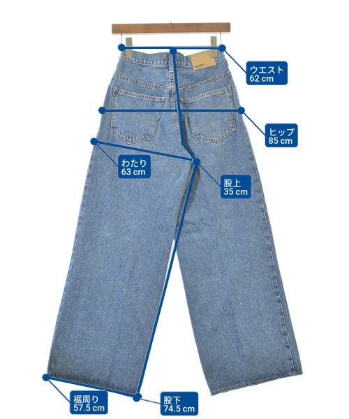 NEEDBY heritage（ニードバイヘリテージ）デニムパンツ 青 サイズ:23(XS位) レディース/2200683725063