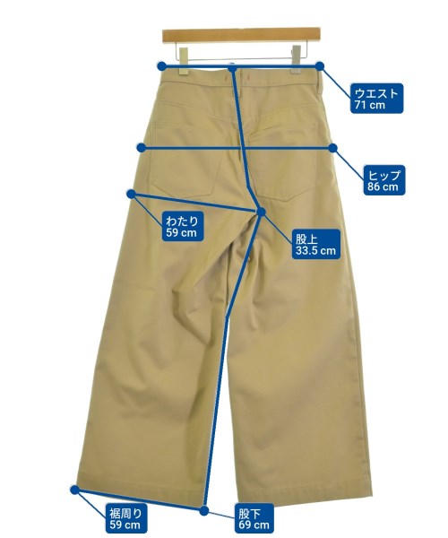 NEEDBY heritage（ニードバイヘリテージ）チノパン ベージュ サイズ:25(S位) レディース/2200686821014