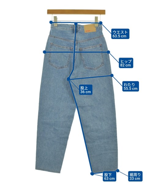 NEEDBY heritage（ニードバイヘリテージ）デニムパンツ 青 サイズ:22(XS位) レディース/2200690332063