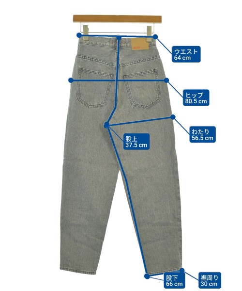 NEEDBY heritage（ニードバイヘリテージ）デニムパンツ グレー サイズ:22(XS位) レディース/2200690332070