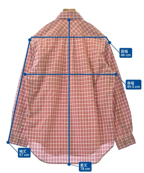 TARAS BOULBA（タラスブルバ）カジュアルシャツ 赤 サイズ:M メンズ/2200649799091