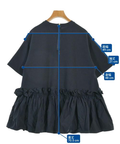 THREE SQUARE（スリースクエア）Tシャツ・カットソー 紺 サイズ:F レディース/2200672549052