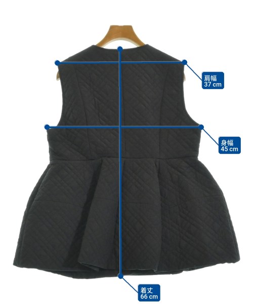 THREE SQUARE（スリースクエア）ダウンジャケット/ダウンベスト 黒 サイズ:F レディース/2200680896070