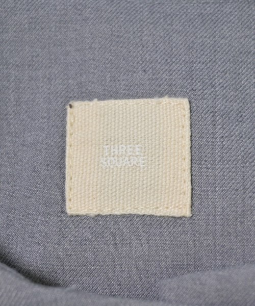 THREE SQUARE（スリースクエア）ノーカラージャケット グレー サイズ:36(S位) レディース/2200661388327