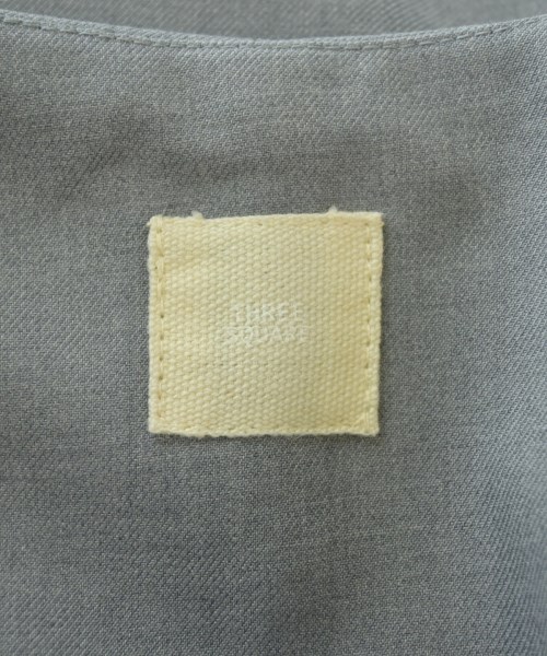 THREE SQUARE（スリースクエア）ノーカラージャケット グレー サイズ:38(M位) レディース/2200661388365