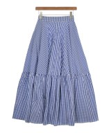 THREE SQUARE（スリースクエア）ロング・マキシ丈スカート 青 サイズ:F レディース/2200661390184