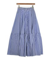 THREE SQUARE（スリースクエア）ロング・マキシ丈スカート 青 サイズ:F レディース/2200661390238